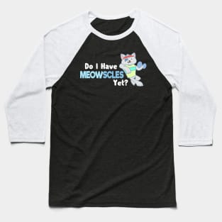 Cat fitness T-Shirt I installing muscles Baseball T-Shirt